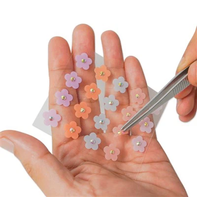 Stiker Zit Bentuk Bunga Lucu Hidrokolloid